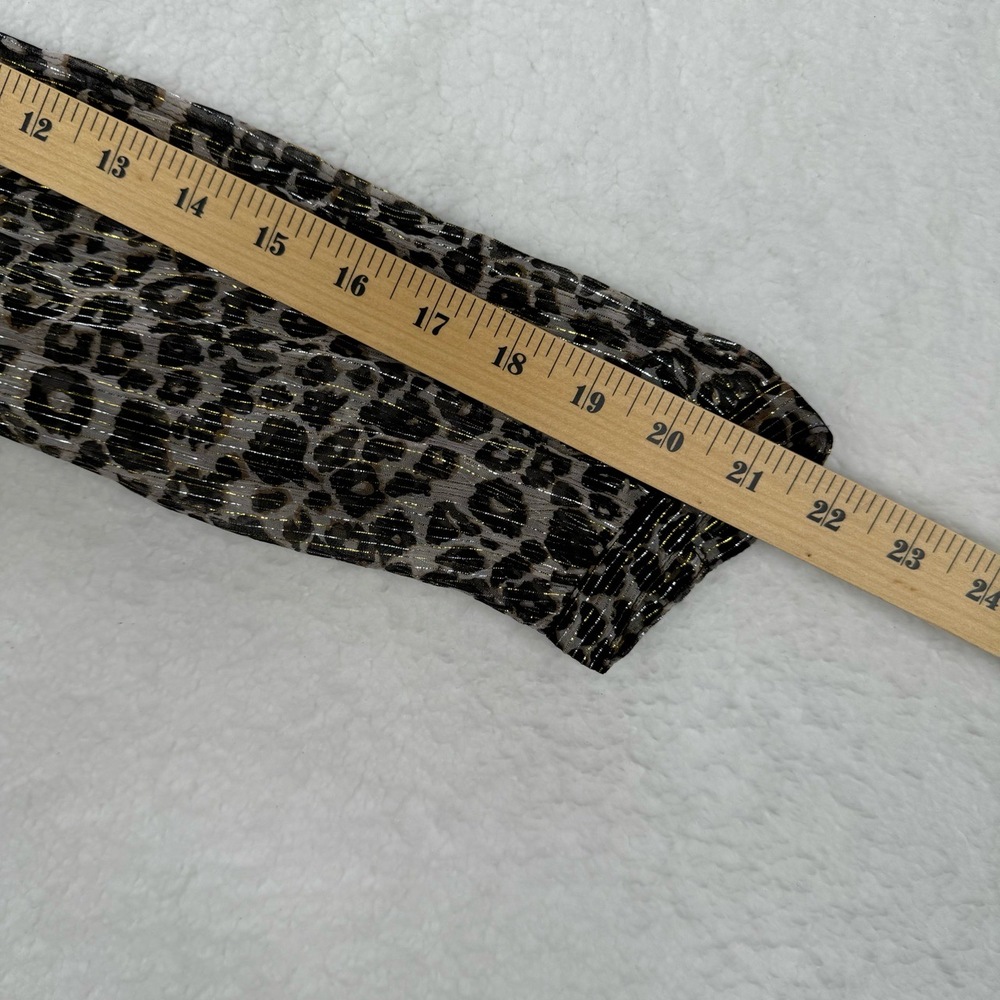 VELVET BY GRAHAM & SPENCER ANTHROPOLOGIE PEYTON LEOPARD BLOUSE TOP NWT XS - Picture 8 of 11